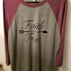 Handmade baseball style t-shirt